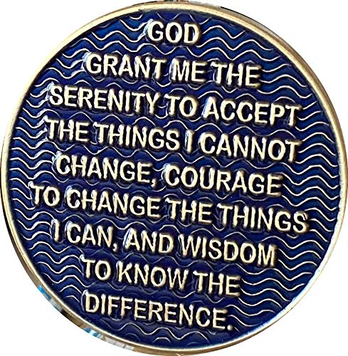 RecoveryChip 2 Month AA Medallion Antique Blue Color 60 Day Sobriety Chip - Image 4