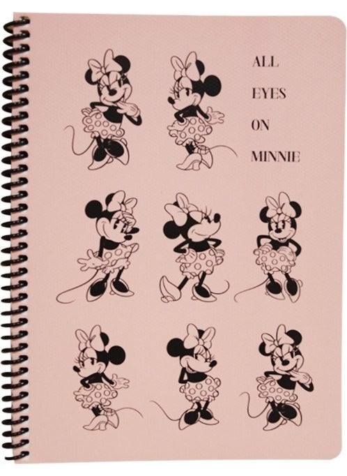 Disney Keskin Color All Eyes On Minnie Striped Notebook 16,5X22,5 80 Sheets  - Image 1