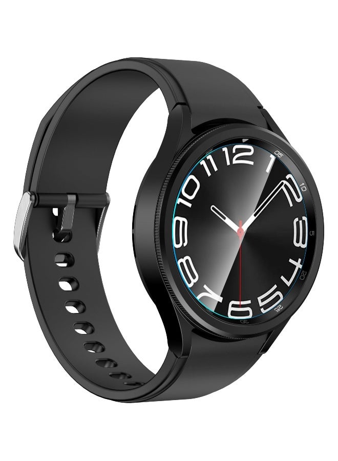 2 Pack Case and Screen Protector for Samsung Galaxy Watch 6 Classic 43mm, Auto-alignment Installation Kit Accessories, Compatible with Galaxy Watch6 Classic 43mm - Image 3
