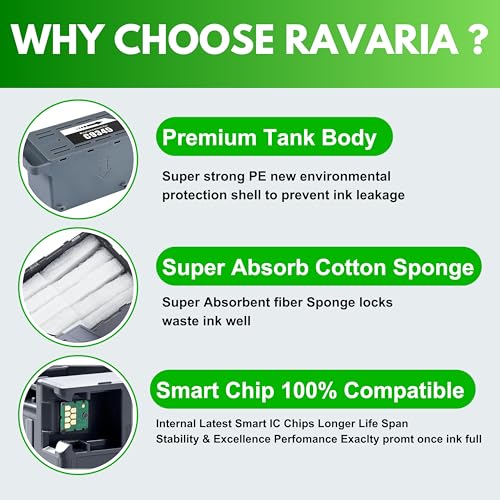 Ravaria C9345 Maintenance Box Compatible for Epson L15150 L15160 L18050 L6570 L6580 L8050 M15140 M15180 (Part Number: C9345 / PXMB9 / C12C934591) - Image 5