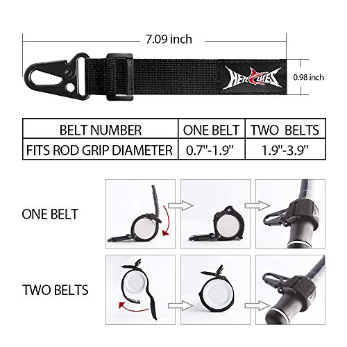 HERCULES Fishing Pole Tether, Kayak Paddle Leash, Heavy Duty Fishing Lanyard for Rods, Pliers, Boating, Paddles, Kayak (17.7" Plus) - Image 5