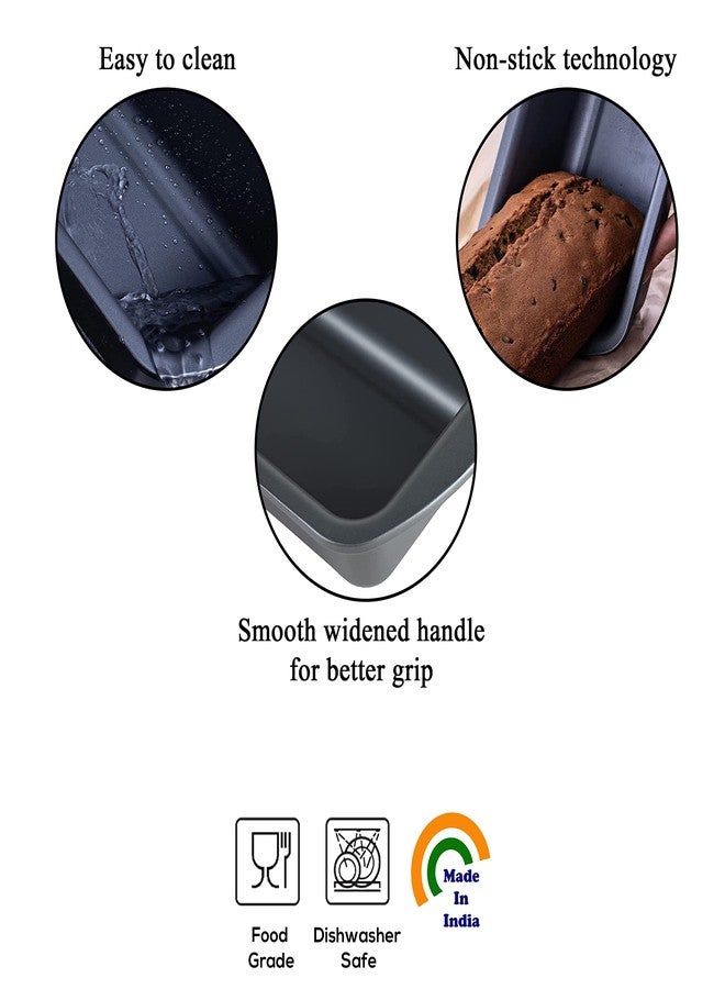HAZEL Bread Moulds for Baking | Aluminium Cake Mould for Microwave | Baking Tray for Oven | Bread Cake Tin, 26 X 13 X 6 cm - Image 3