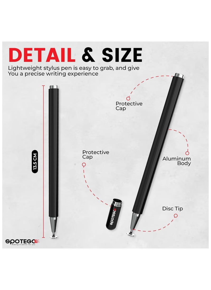 SPOTEGO - Spotego Passive Stylus Pen for Touch Screens, Compatible for iOS and Android devices, iPad iPhone laptop Samsung Phones and Tablets, for Drawing and Handwriting - Image 1