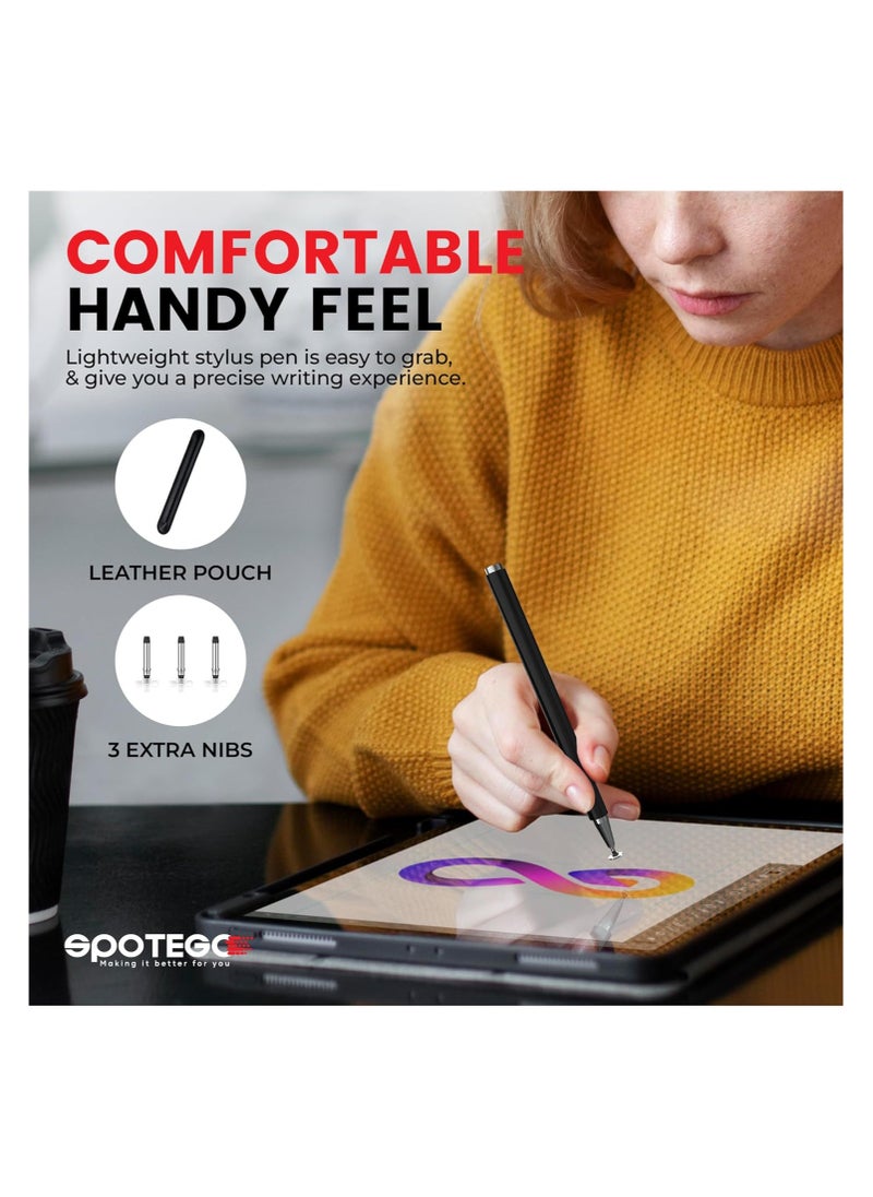 SPOTEGO - Spotego Passive Stylus Pen for Touch Screens, Compatible for iOS and Android devices, iPad iPhone laptop Samsung Phones and Tablets, for Drawing and Handwriting - Image 1