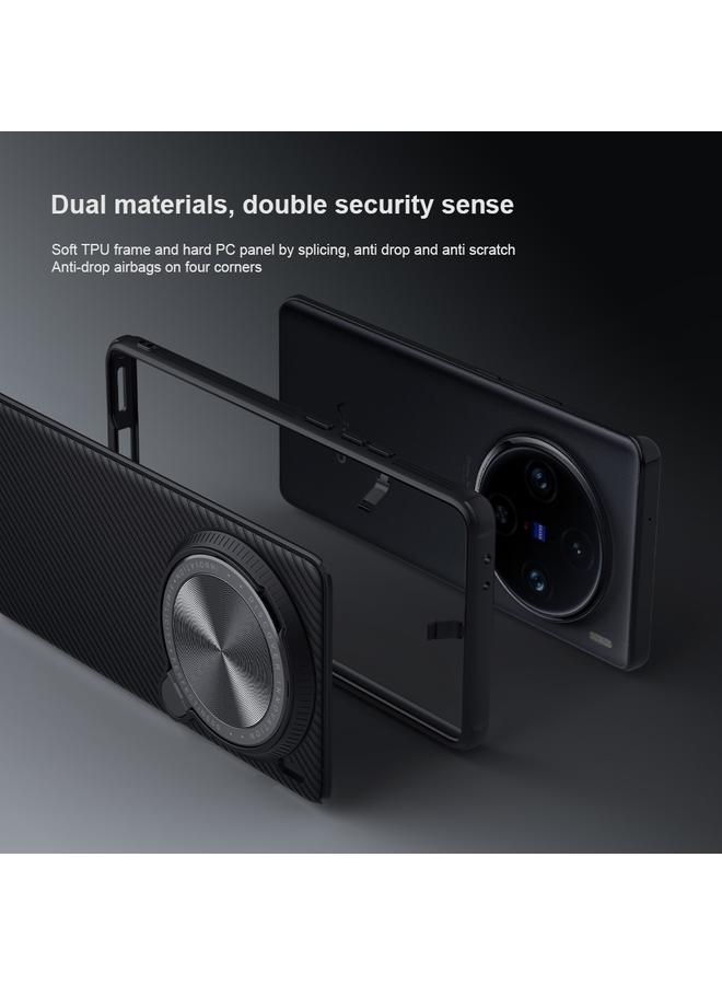 Nillkin Case For vivo X100 Pro Black Mirror Prop CD Texture Mirror Phone Case - Image 5