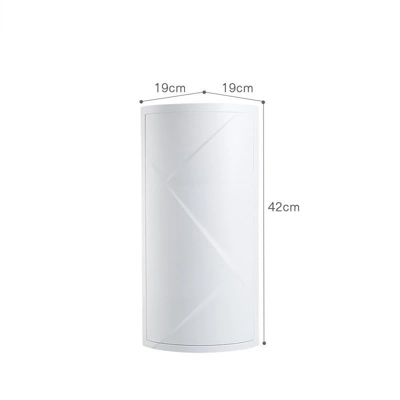 Delavala 360Bathroom Corner Storage Suction Cup Storage Rack Bathroom Accessories WallMounted Storage Cabinet Corner Shelf for Shampoo Cosmetics Kitchen Household Bathroom Triangle Medium - Image 2