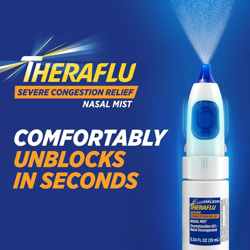 Theraflu Severe Congestion Relief Nasal Mist 034 Fl Oz - Image 2