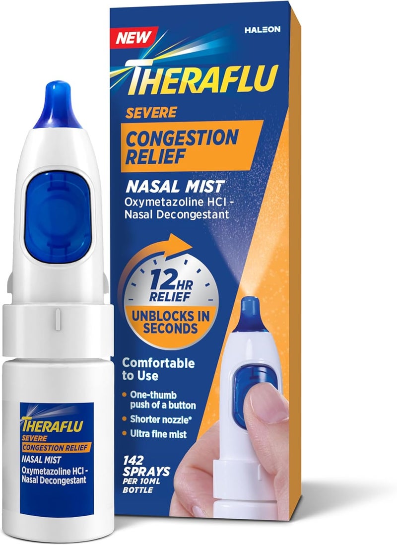 Theraflu Severe Congestion Relief Nasal Mist 034 Fl Oz - Image 1