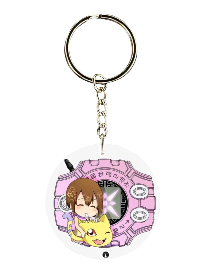 RKN Anime Digimon Printed Keychain