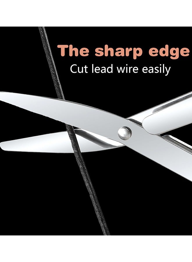 Generic Folding Scissors, Fishing Gloves, Portable Travel Scissors, Safe Small Scissors Stainless Steel Retractable Mini Scissors Glasses-Shaped Telescopic Cutter for Nursing Home Office Fishing Trip 1Pcs  - Image 5