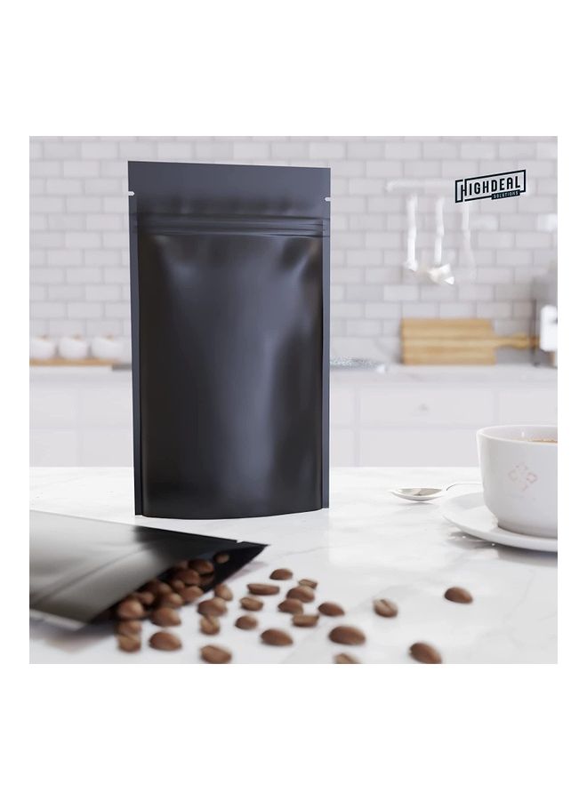 NIBEMINENT 50-Piece Resealable Smell-Proof Pouch Black 18x26cm - Image 5