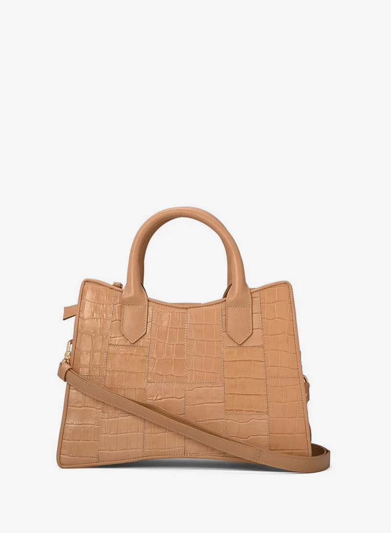 Carmen Steffens  Structured Leather Bag with Chain for Women | Best Price UAE