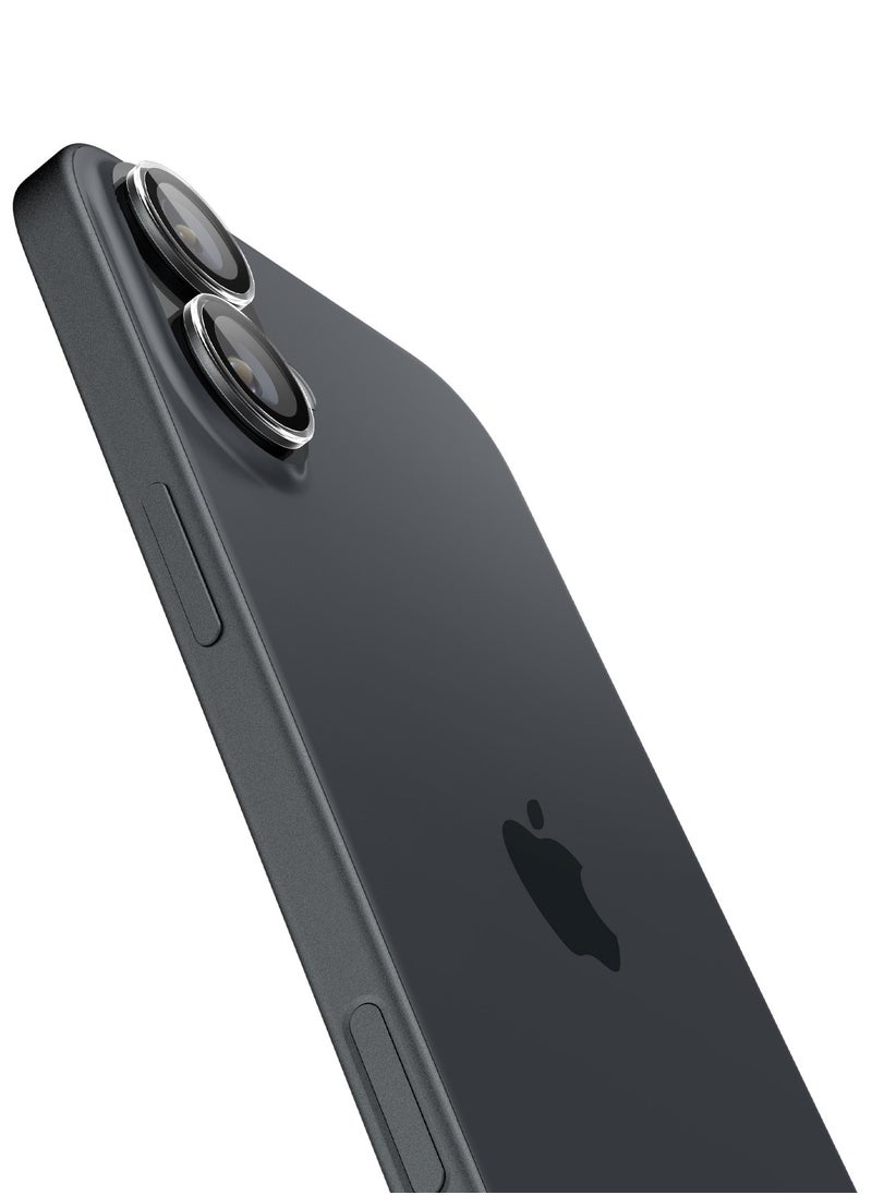 Spigen - GLAStR EZ Fit Optik Pro for iPhone 16 and iPhone 16 PLUS Camera Lens Protector [2 PACK] - Crystal Clear - Image 1
