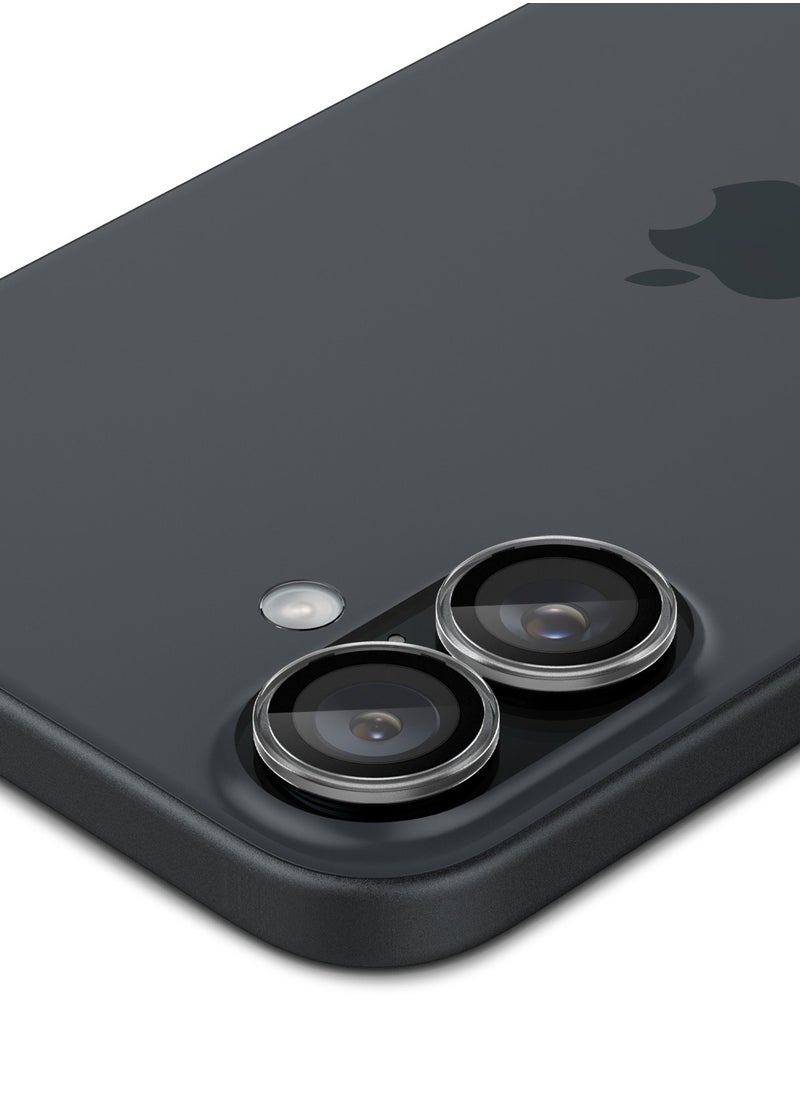 Spigen - GLAStR EZ Fit Optik Pro for iPhone 16 and iPhone 16 PLUS Camera Lens Protector [2 PACK] - Crystal Clear - Image 1