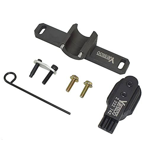 Yuesstloo أداة قفل لوحة مرنة لحامل العجلة الطائرة Yuesstloo 2801 ومجموعة إصلاح ختم الزيت 7676 مع أداة محاذاة عمود التوازن ومضخة الزيت، متوافقة مع محركات BMW N20 N26 - Image 1