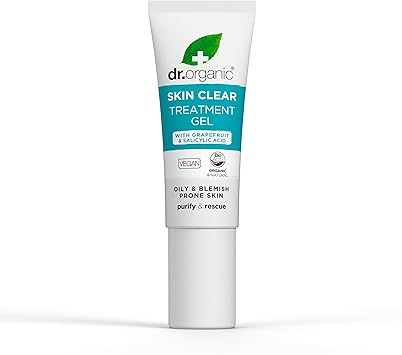 dr.organic جل علاج دكتور أورغانيك 5 في 1 لتقليل البقع وتقليل الاحمرار حمض الساليسيليك للبشرة الدهنية طبيعي نباتي خالي من القسوة خالي من البارابين SLS 10 مل قد يختلف التعبئة والتغليف - Image 2