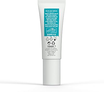 dr.organic جل علاج دكتور أورغانيك 5 في 1 لتقليل البقع وتقليل الاحمرار حمض الساليسيليك للبشرة الدهنية طبيعي نباتي خالي من القسوة خالي من البارابين SLS 10 مل قد يختلف التعبئة والتغليف - Image 4
