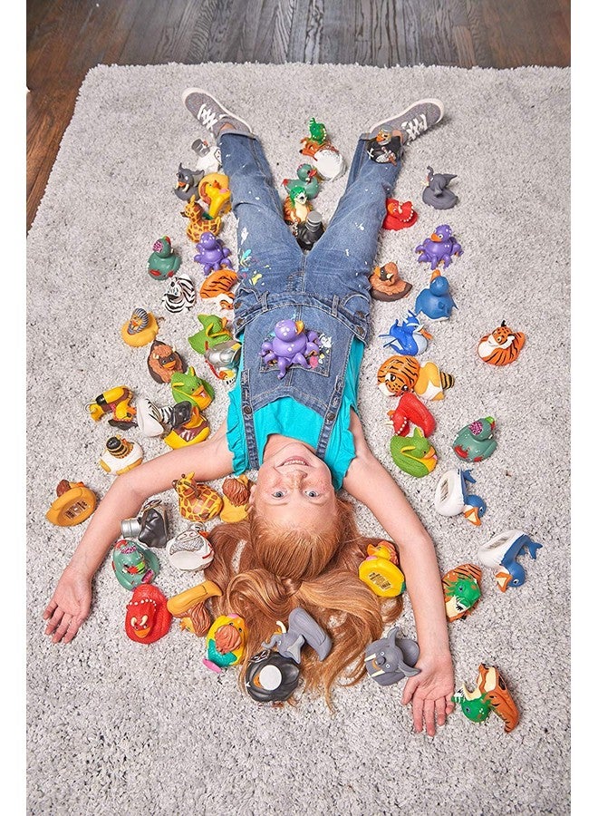 Wild Republic Rubber Ducks, Bath Toys, Kids Gifts, Pool Toys, Water Toys, Shark, 4" - Image 2