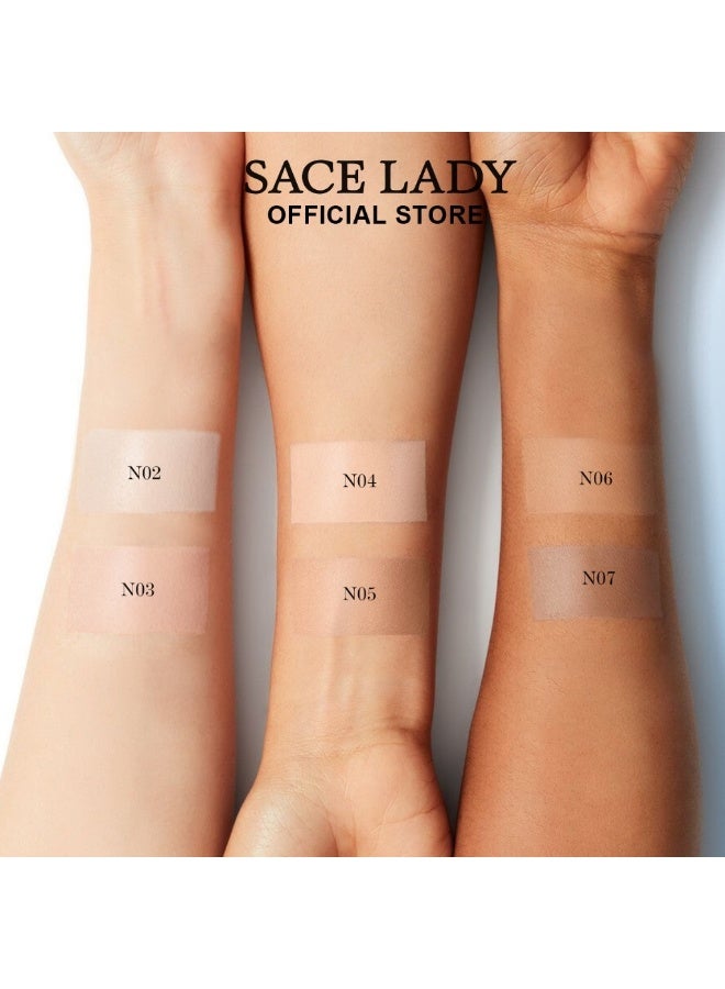 ساس ليدي كريم الأساس بي بي سيس ليدي Airy Fresh بعامل حماية SPF30 PA+++ خفيف ومرطب – درجة Caramel N07 – حجم 30 جم - Image 4
