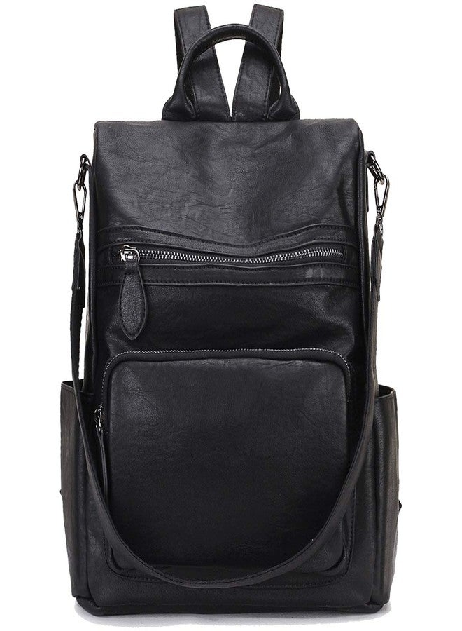 RAVUO Anti-theft Backpack Purse,Fashion Women PU Leather Satchel Backpack Ladies Convertible Shoulder Bag Three Ways to Carry - Image 1