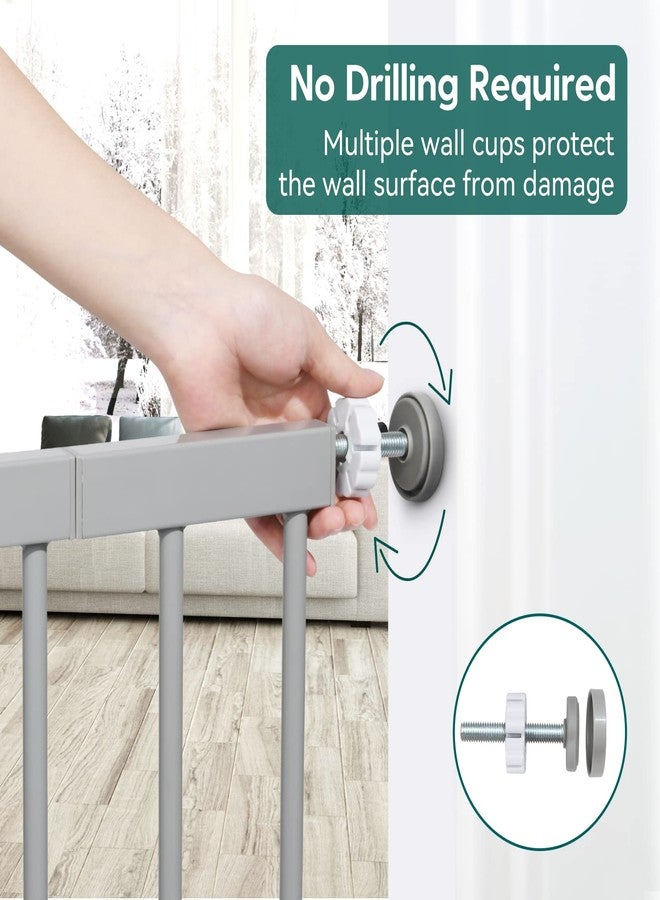 Babelio Baby Gate Spring Lock, Safety Gate Accessories for Kids and Pets, Disassembled and Replaced, Gray - Image 5