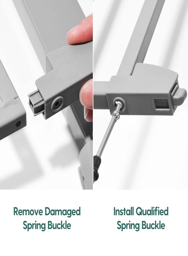 Babelio Baby Gate Spring Lock, Safety Gate Accessories for Kids and Pets, Disassembled and Replaced, Gray - Image 4