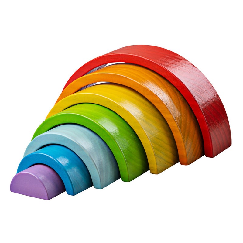 BIGJIGS Wooden Stacking Rainbow - Small Bj499