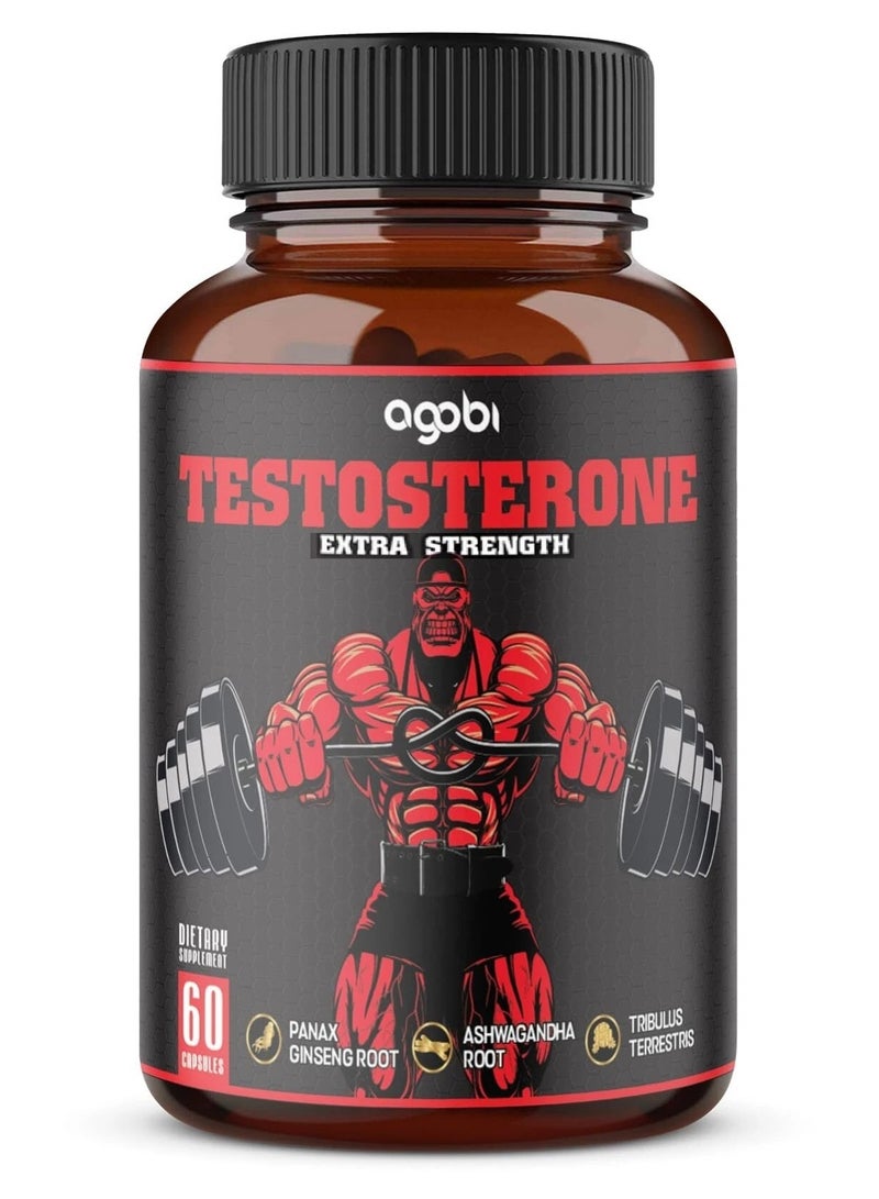 agobi Testosterone Extra Strength For Athletes - 60 Capsules - Image 1