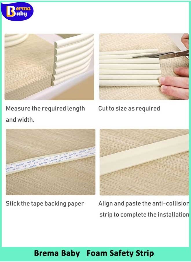 Berma Baby 1/2/4/10PCS Edge Corner Protector Baby Proofing 6.6ft (2M)  Clear Soft Corner Protectors Baby Proof, Furniture Corner Guard & Edge Safety, Edge Protector for Table and Fireplace  - Image 5