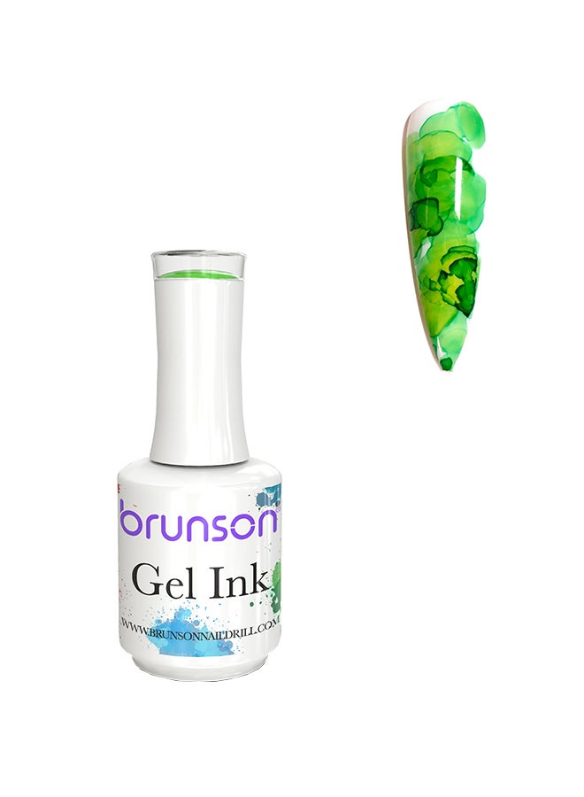 brunson Gel Ink Nail Polish Watercolor Ink Gel Nail Polish Flower Nail Art Blossom Gel for Spreading Marble Effect Soak Off UV Gel Manicure 15mlBGI09