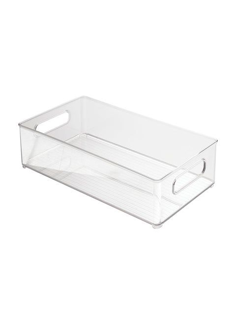 Idesign Fridge/Freeze Binz Storage Boxes Stackable Kitchen Storage Container For The Fridge And Freezer, Clear