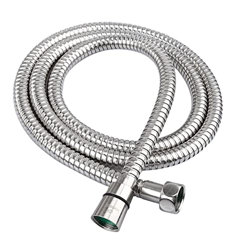 HOMEIDEAS 60 inches Shower Hose 5 feet Long 304 Stainless Steel Handheld Shower Head Hose Replacement Flexible Hose Extension - Image 1