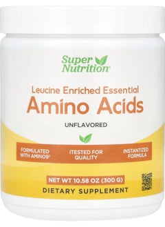 Super Nutrition Leucine Enriched Essential Amino Acids Unflavored  10.58 oz (300 g) 