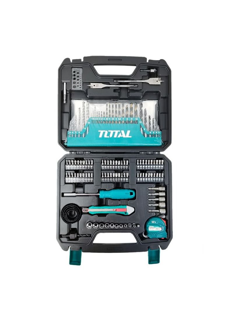 TOTAL T0TAL 118 Pcs Accessories Set Screwdriver Bits Drill Bit Set Hole Bits Set Professional Repair Tool Set THKTAC011182 - Image 1