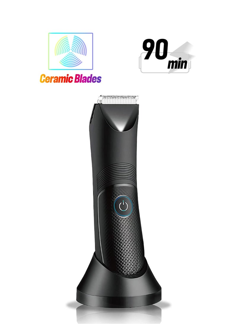 GT-Wheel Body Hair Trimmer for Women and Men Rechargeable Cordless Electric Waterproof with LED Indicator - Image 1
