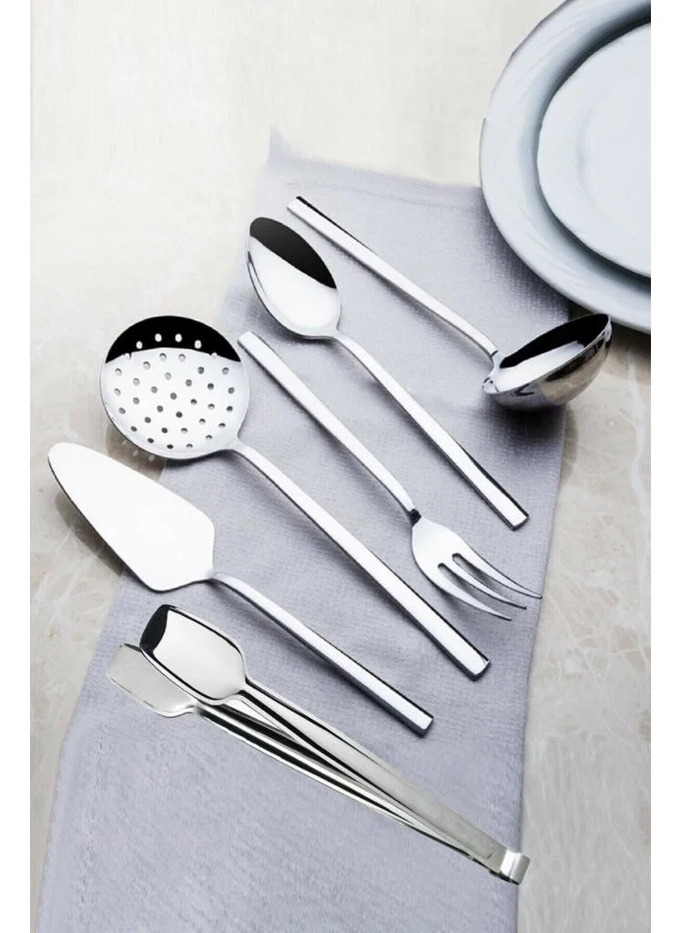 نهر Dalyan 6 Pcs Stainless Steel Serving Set Set