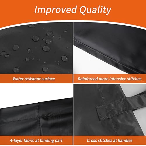 Polecasa Heavy Duty Large Laundry Bag with 130gsm Tear Resistant Fabric, ID Tag and Handles, Easy to Carry Dirty Clothes Drawstring Bag, Perfect for College Dorm, Travel, 28”x36”, Black - Image 4