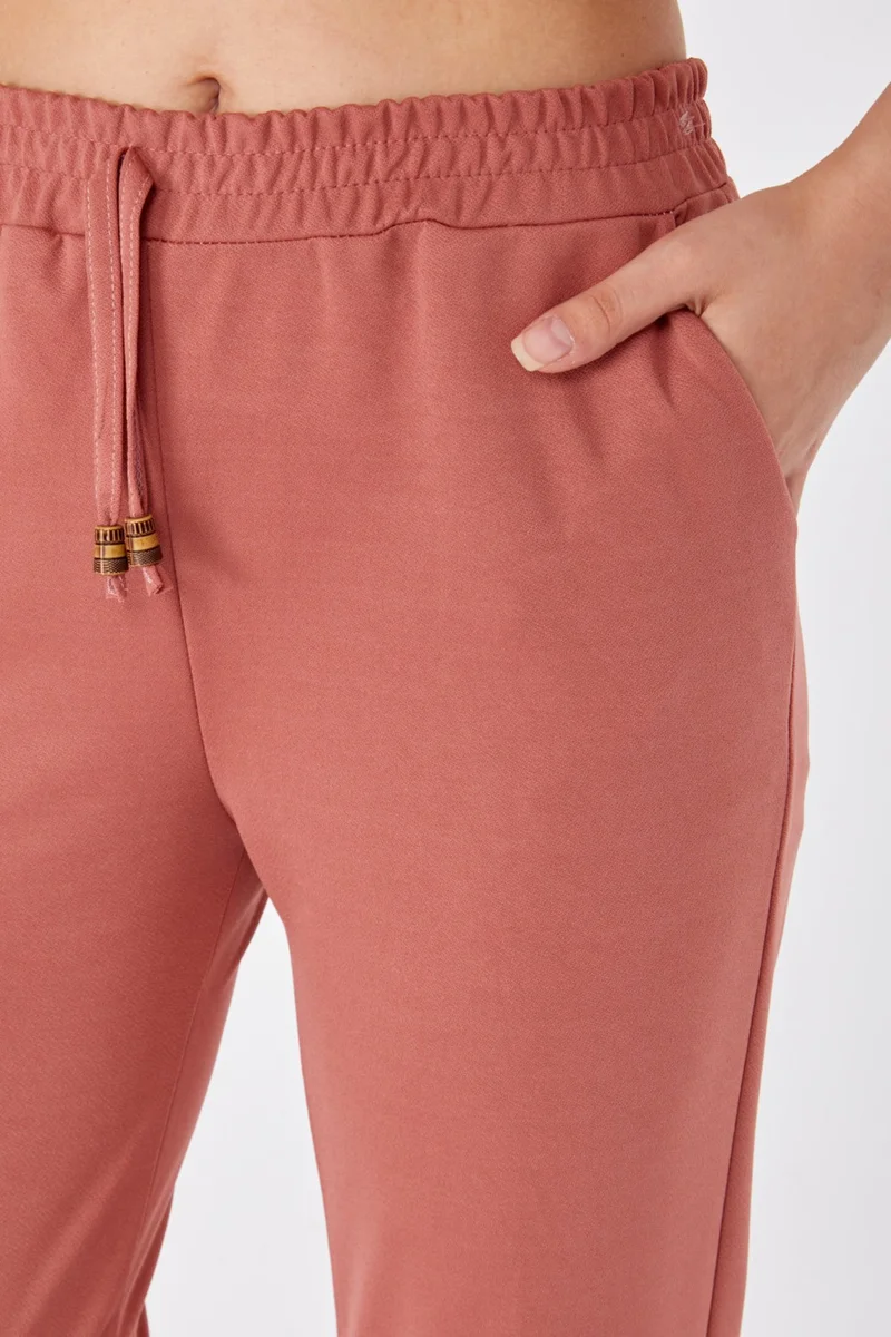 Tofisa Plain Mid Women Pink Pants - 23025
