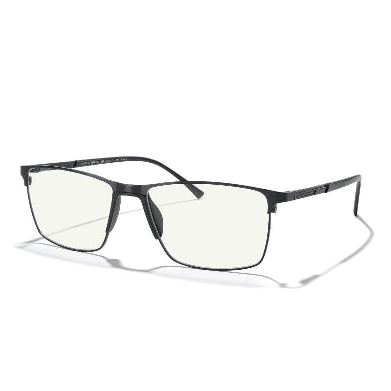 MERRY'S Reading Glasses - Fashion Blue Light Blocking Glasses Metal Frame Spring Hinge Readers for Men Eyeglasses - Image 1