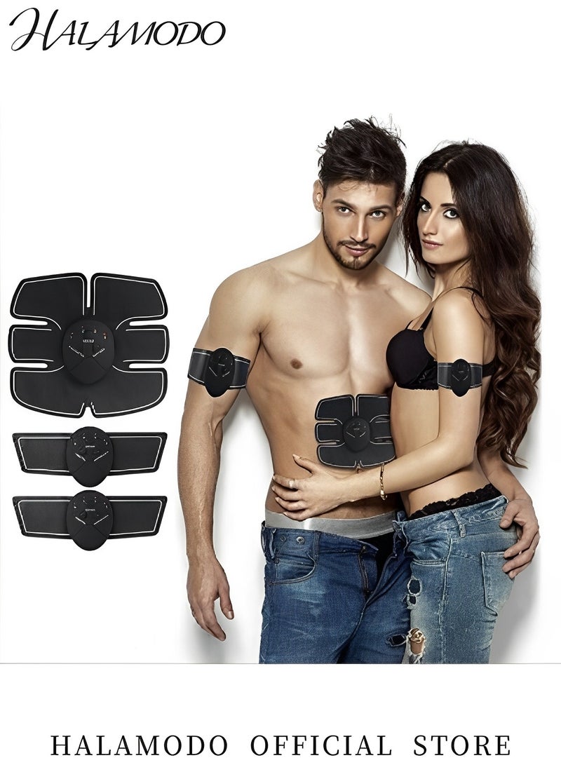 Halamodo ABS Stimulator Ab Machine  Abdominal Toning Belt Workout Portable Ab Stimulator Home Office Fitness Workout Equipment for Abdomen - Image 5