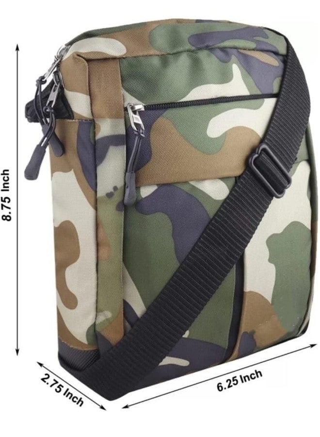 R TOUCH @Fabric Casual Sling Bag for Men & Women (Green) - Image 4