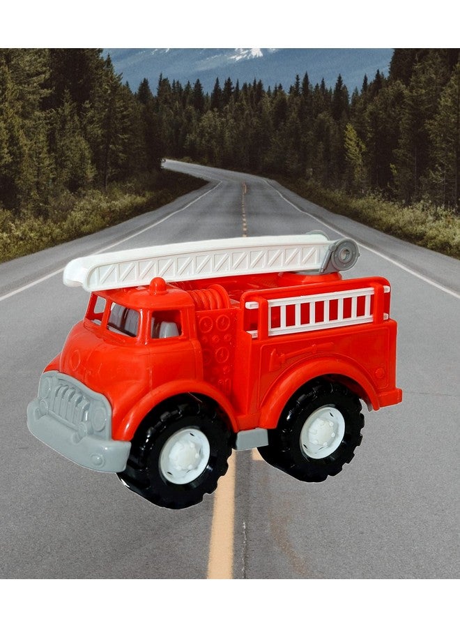 Goyal'S No Metal Axle, No Nut Used, No Sharp Edges Fire Brigade Toy Vehicle With Fire Rescue Ladders Safe Toy For Kids (Red) - Image 3