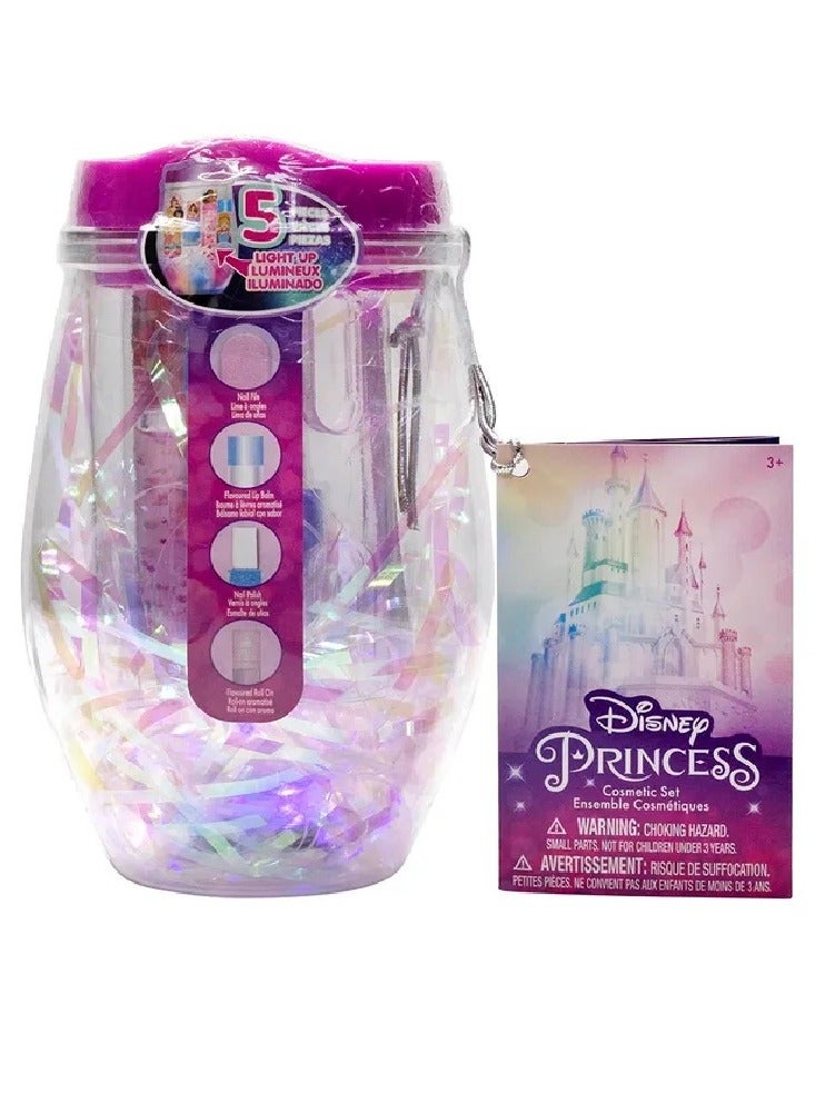 Townley Girl Disney Princess Light Up Cosmetic Tumbler Set - Image 1