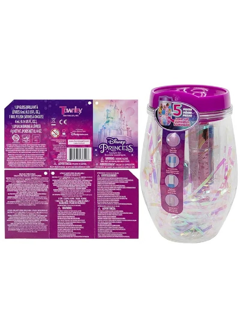Townley Girl Disney Princess Light Up Cosmetic Tumbler Set - Image 4