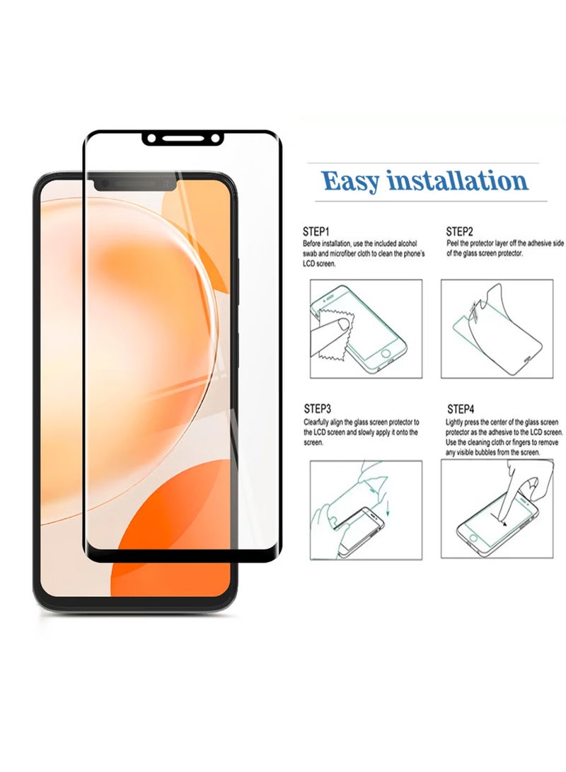 شاشة حماية زجاجية كاملة لهاتف هواوي نوفا Y91 - اسود - Image 4