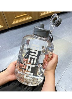 GT-Wheel 2.2L Motivational Water Bottle Wide Mouth with Time Marked to Drink More Daily BPA Free Reusable Gym Sports Outdoor Large(2200ml) Capacity  - Image 4