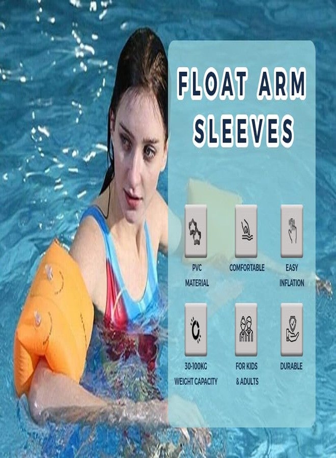 amon crafts Amon Craft Inflatable Arm Float Sleeves for Swimming | Safe PVC Floaties for Kids & Adults | Pool & Beach Use - Image 2