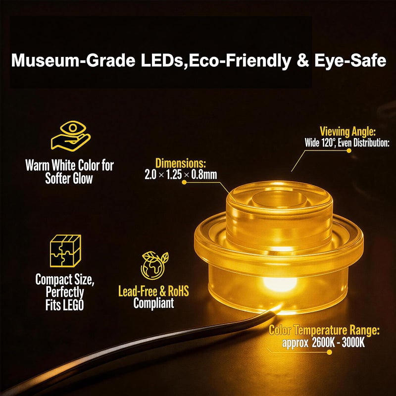 Vaodest ضوء LED لليغو 76191 مجموعة قفاز مارفل اللانهائي، تصميم وتكوين متوافق مع النموذج 76191 (ضوء LED فقط، ليس مجموعة كتل البناء) - Image 3