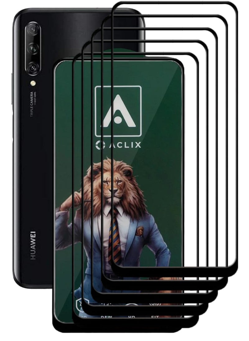 ACLIX 5 Pieces Antistatic ESD Dustproof Premium Quality High Definition Tempered Glass Screen Protector Designed For Huawei Y9s - Image 1