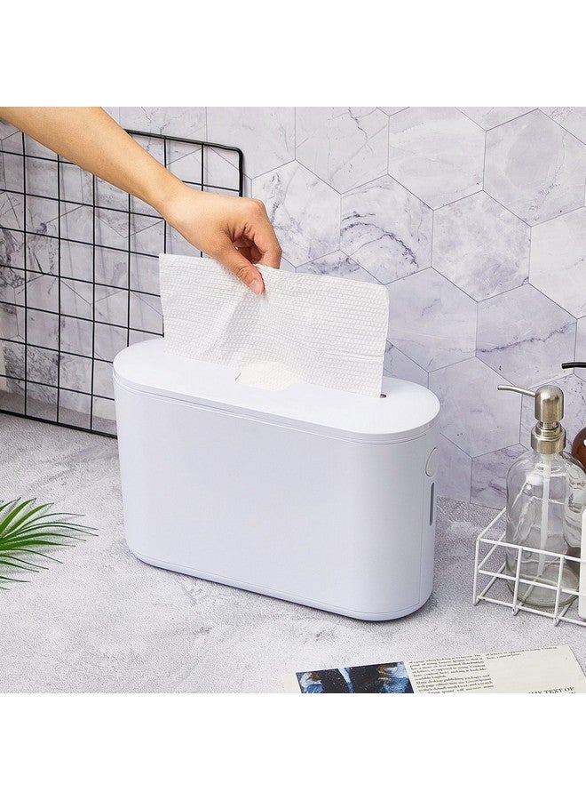 Mifoci Mifoci 2 Pcs Paper Towel Dispenser Countertop Bathroom Paper Towel Holder Multifold Hand Paper Towel Dispenser for Toilet Bedroom Kitchen, Paper Not Included (White) - Image 5